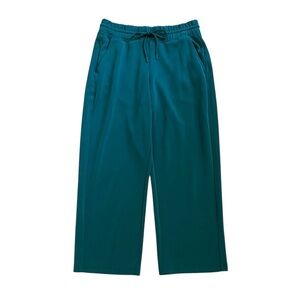 Athleta Teal Green Seasoft Cropped Pants With Pockets